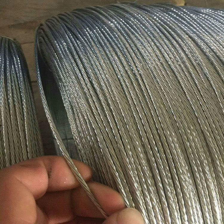 Cable de acero no galvanizado Cable de acero brillante Cable de acero Alambre de acero Alambre de acero recubierto de zinc