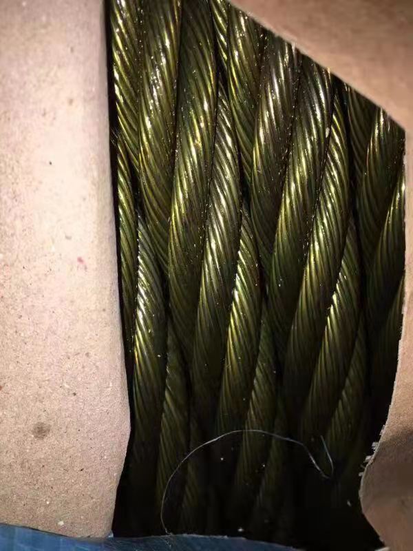 Cuerda de alambre 6X37 para minería 14 mm 28 mm