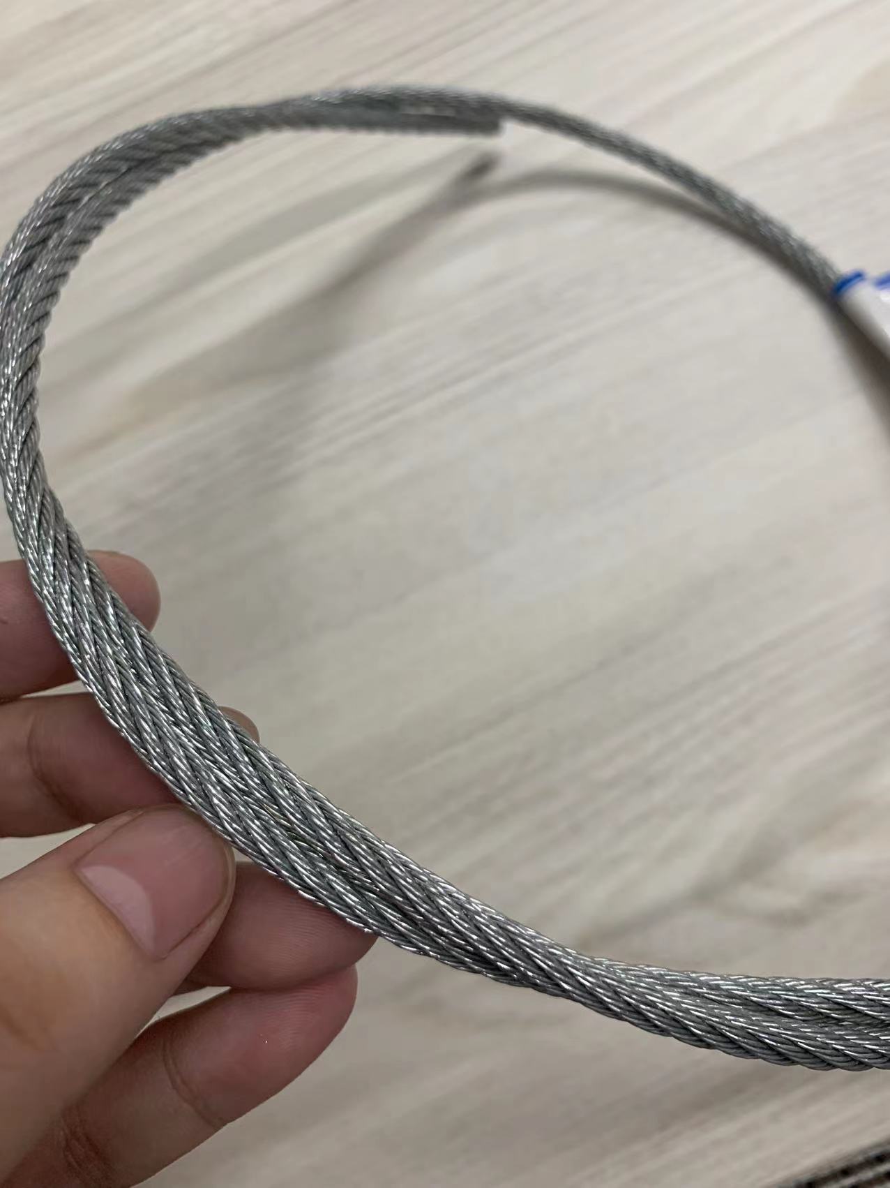 Cuerda de alambre de acero galvanizada 6x7 + 1x19 FC / PP / IWS / IWRC 4 mm 5 mm para cortar piedra de granito