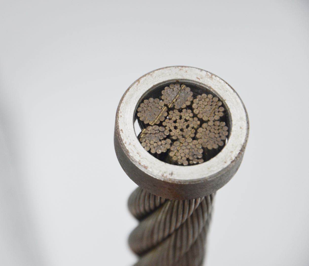 Cuerda de alambre de acero 6x36ws Núcleo de fibra IWRC para cabrestantes de grúa 22 mm 24 mm 25,4 mm 28 mm 30 mm 32 mm
